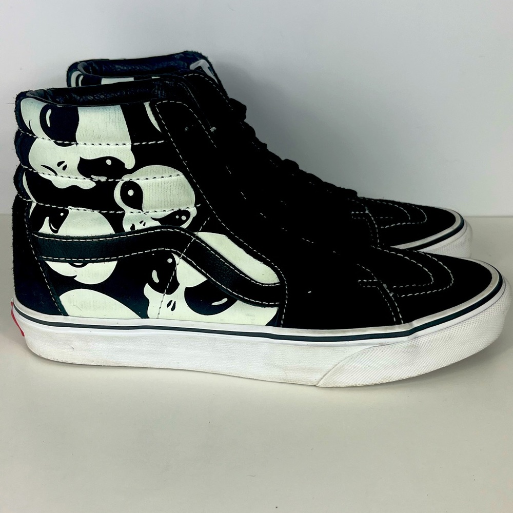 Vans Sk8-hi Alien Ghosts Glow In The Dark Size 6.5